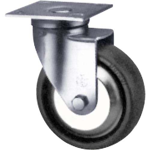 Heavy-Duty Caster, Swivel, 4" (101.6 mm), Solid Elastomer, 900 lbs. (408 kg.) Toolneeds Inc.