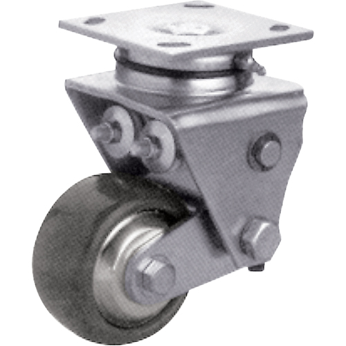 Heavy-Duty Caster, Swivel, 4" (101.6 mm), Solid Elastomer, 900 lbs. (408 kg.) Toolneeds Inc.
