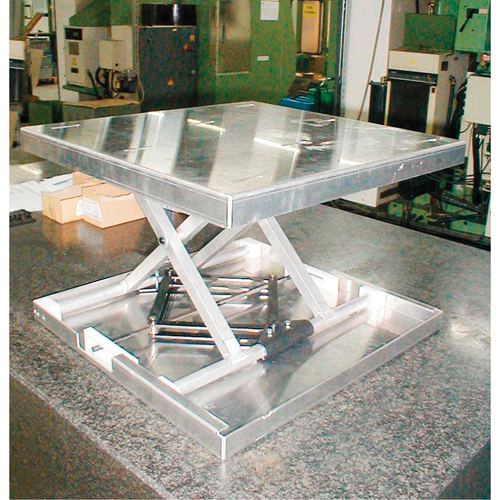 Dessus de table &eacute;l&eacute;vatrice &agrave; ciseaux Lift-Tool, 23" lo x 22" la, Aluminium, Capacit&eacute; 300 lb Toolneeds Inc.