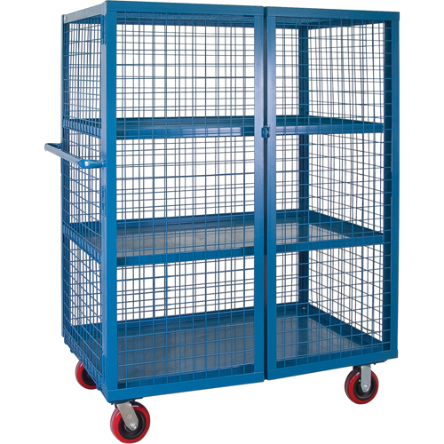 Wire Mesh Truck, 3 Tiers, 51" L x 32" W x 62.5" H, 2400 lbs. Cap. Toolneeds Inc.