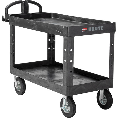 Chariot utilitaire robuste, 2 tiers, 25-1/4" x 33-1/4" x 55", Capacit&eacute; 750 lb Toolneeds Inc.