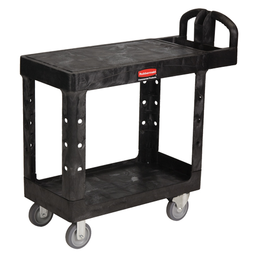 Chariot utilitaire robuste a/tablette plate - 4505-00, 2 tiers, 17-1/4" x 38-1/10" x 38-1/2", Capacit&eacute; 500 lb Toolneeds Inc.