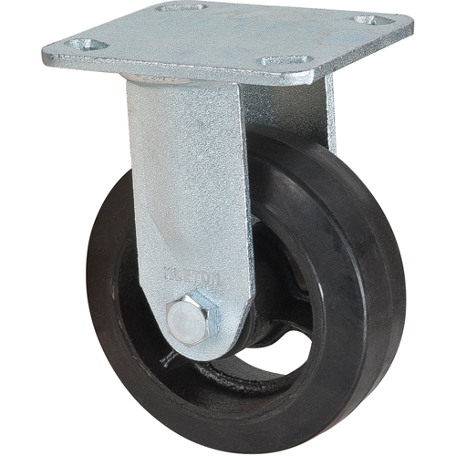 Mold-on Caster, Rigid, 5" (127 mm), Rubber, 440 lbs. (199 kg.) Toolneeds Inc.