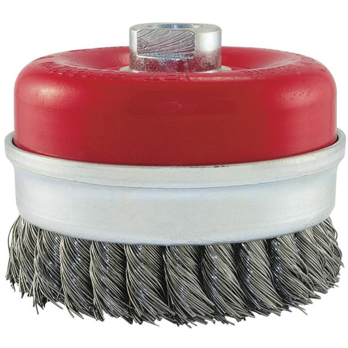 Knot Banded Cup Brush, 5" Dia. x 5/8"-11 Arbor Toolneeds Inc.