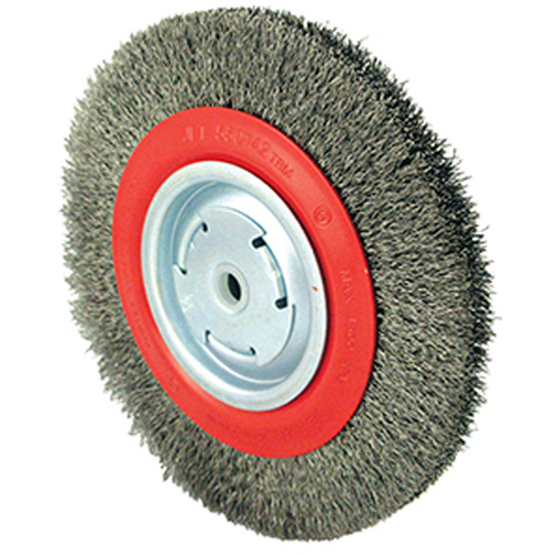 101G-2M Medium Wire Wheel, 8" Dia., 0.014" Fill, 1/2" - 2" Arbor Toolneeds Inc.