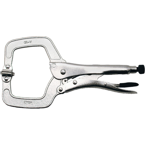 Super Heavy-Duty Locking C-Clamp with Swivel Pad, 11" (279 mm) Capacity Toolneeds Inc.