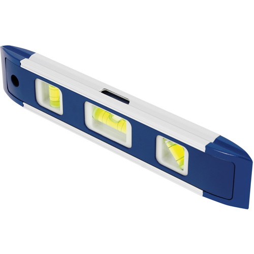 Niveau torpille, 9" lo, Aluminium, 3 fioles, Magn&eacute;tique Toolneeds Inc.