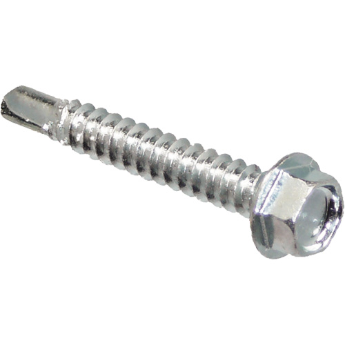 Self Drill Hex Washer, 1" x 10" L, Zinc Plated Toolneeds Inc.