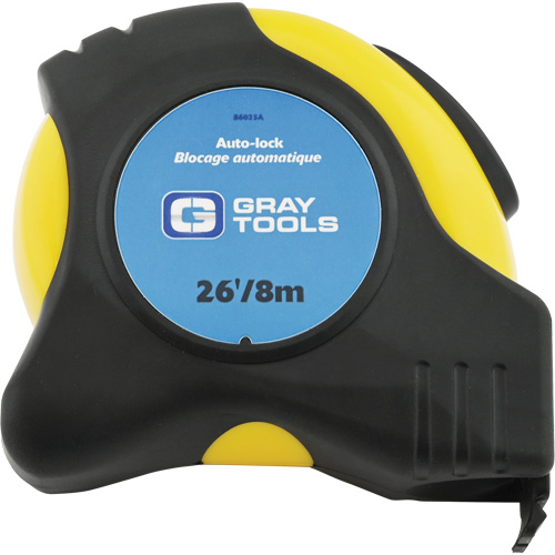 Auto-Lock Tape Measure, 1" x 26/8 m, Imperial & Metric Graduations Toolneeds Inc.