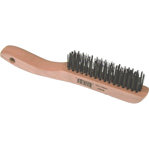 Brosse m&eacute;tallique &agrave; fils courts, Acier, 4 x 16 rangs de fils, Longueur 10" Toolneeds Inc.