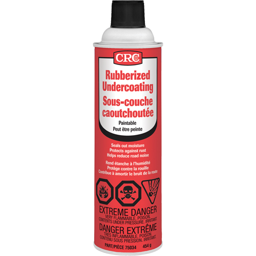 Rubberized Spray Undercoating, 16 oz./454 g/473 ml, Aerosol Can, Black Toolneeds Inc.