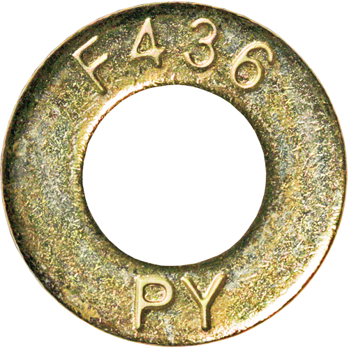 Structural Washer, 7/8", Yellow Zinc Toolneeds Inc.