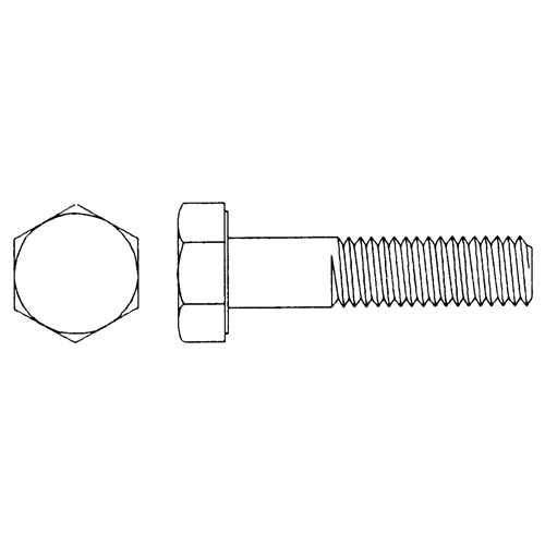 Hex Cap Screw, 3/4"-10 Dia., 5" L, Yellow Zinc, Coarse, Grade 8 Toolneeds Inc.