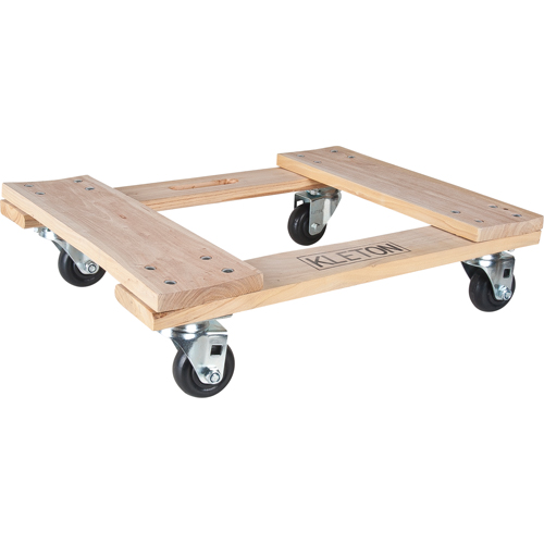 Hardwood Dolly, Polyolefin Wheels, 1000 lbs. Capacity, 18" W x 24" D x 7" H Toolneeds Inc.