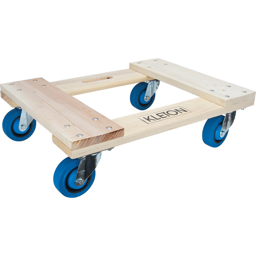 Hardwood Dolly, Rubber Wheels, 1400 lbs. Capacity, 18" W x 30" D x 7" H Toolneeds Inc.