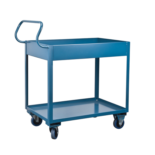 Deep Lipped Service Cart, 2 Tiers, 24" W x 47" H x 36" D, 1200 lbs. Capacity Toolneeds Inc.