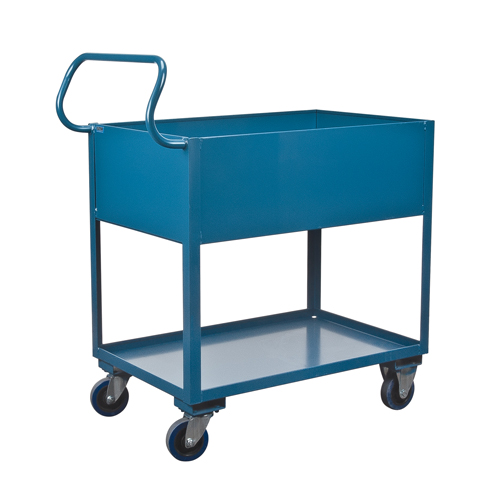 Chariots de service &agrave; bordure profonde, 2 Tiers, 24" la x 47" h x 36" p, Capacit&eacute; 1200 lb Toolneeds Inc.