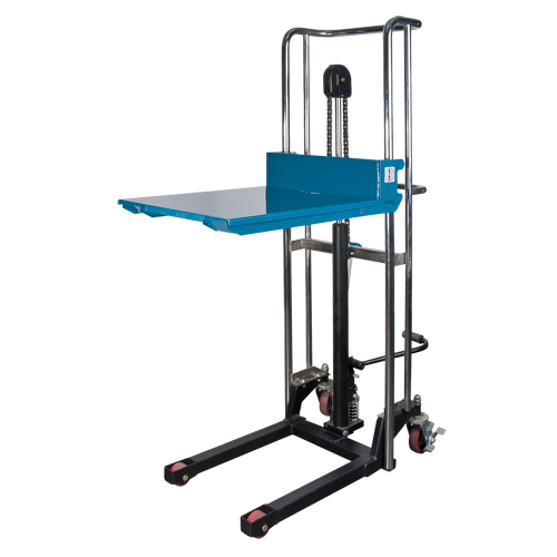 Hydraulic Platform Lift Stacker, Foot Pump Operated, 880 lbs. Capacity, 60" Max Lift Toolneeds Inc.