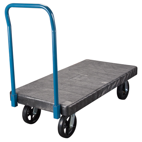 Chariots &agrave; plateforme en plastique, 60" lo x 30" la, 2000 lb cap, Roues Caoutchouc moul&eacute; Toolneeds Inc.