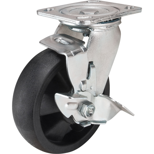 Hi-Temp Caster, Swivel with Brake, 6" (152.4 mm), Nylon, 880 lbs. (399 kg.) Toolneeds Inc.