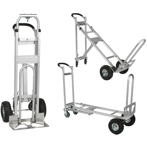 Three-Position Spartan III Convertible Hand Truck, Aluminum, 750 lbs. Capacity Toolneeds Inc.