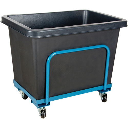 Chariot-caisse en &agrave; parois effil&eacute;es, Poly&eacute;thyl&egrave;ne, 39" lo x 27" la x 30" h, Volume 12 pi³, Capacit&eacute; 800 lb Toolneeds Inc.