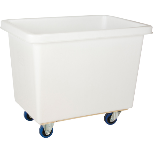 Chariot-caisse en &agrave; parois effil&eacute;es, Poly&eacute;thyl&egrave;ne blanc, 37" lo x 26" la x 31" h, Volume 9 pi³, Capacit&eacute; 600 lb Toolneeds Inc.
