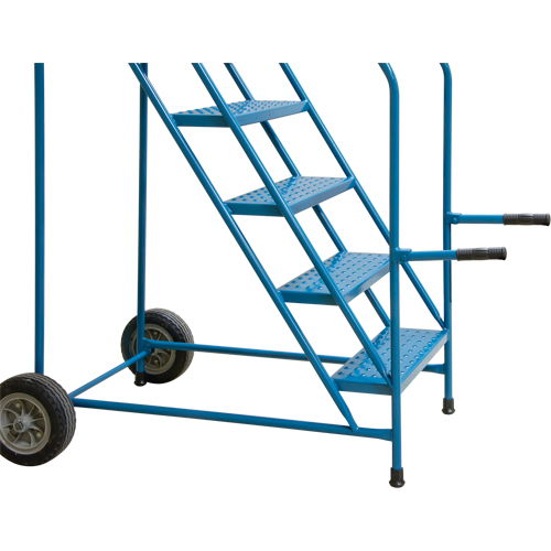 Trailer Access Rolling Ladder with Rails, 4 Steps, 22" Step Width, 37" Platform Height, Steel Toolneeds Inc.