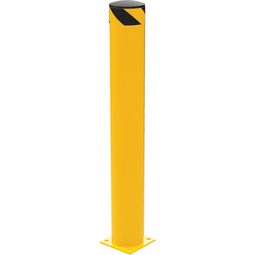 Butoir de s&eacute;curit&eacute;, Acier, 48" h x 6,5" la, Jaune Toolneeds Inc.