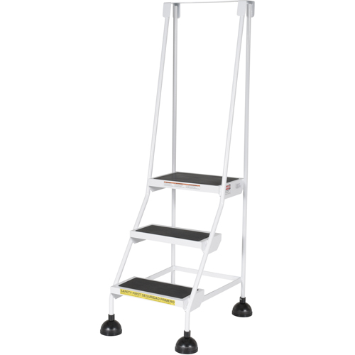 &eacute;chelles Stop-Step, 3 marches, Largeur de la marche 16", Hauteur de la plateforme 28-11/16", Acier Toolneeds Inc.