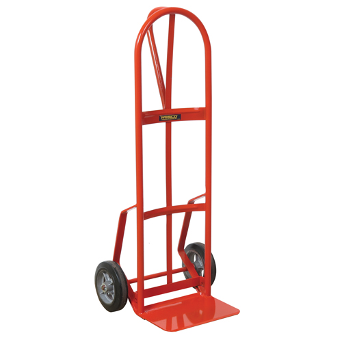 Hand Truck with Reinforced Noseplate - 126DRN-HB , P-Handle Handle, Steel, 51" Height, 800 lbs. Capacity Toolneeds Inc.