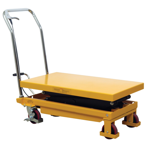 Table &eacute;l&eacute;vatrice &agrave; ciseaux hydraulique, 19,5" lo x 35,5" la/35-1/2" lo x 19-1/2" la, Acier, Capacit&eacute; 770 lb Toolneeds Inc.