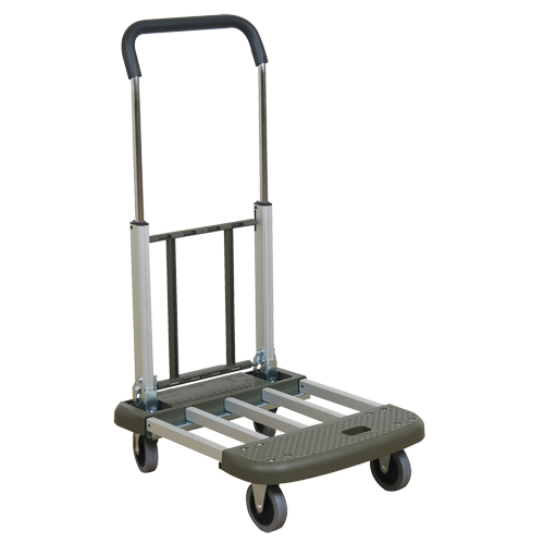 Chariot &agrave; plateforme t&eacute;l&eacute;pliante, Aluminium, 330 lb, 29-1/2" lo x 17-1/2" la, Hauteur 36-1/2" Toolneeds Inc.