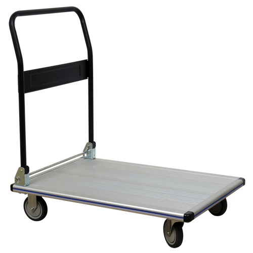 Chariot &agrave; plateforme avec poign&eacute;e pliante, Aluminium, 350 lb, 29" lo x 18-1/2" la, Hauteur 34-1/2" Toolneeds Inc.