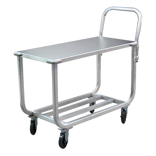 Aluminum Tubular Deck Cart, 700 lbs. Capacity, Aluminum, 19" W x 42" H x 46" D, Lip Down Toolneeds Inc.