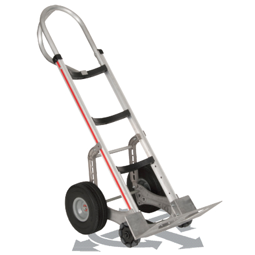 Self-Stabilizing Hand Truck, P-Handle Handle, Aluminum, 55'' Height, 500 lbs. Capacity Toolneeds Inc.
