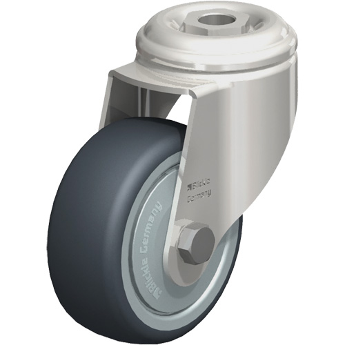 Stainless Steel Thermoplastic Elastomer Caster, Swivel, 3-1/8" (79.5 mm) Dia., 220 lbs. (100 kg.) Capacity Toolneeds Inc.