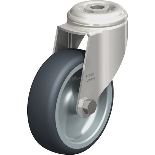 Stainless Steel Thermoplastic Elastomer Caster, Swivel, 4" (102 mm) Dia., 240 lbs. (108 kg.) Capacity Toolneeds Inc.