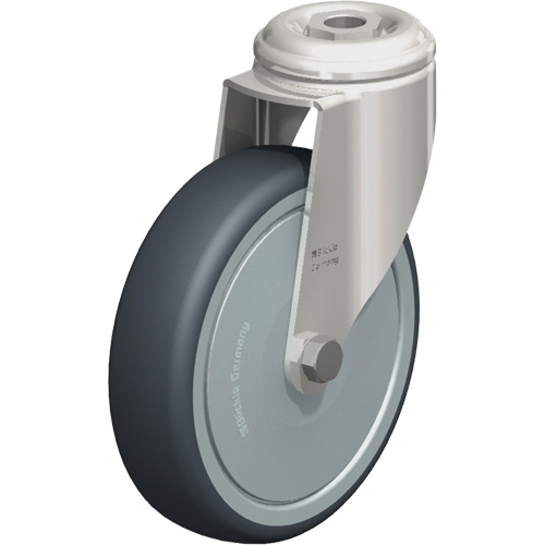 Roulette en &eacute;lastom&egrave;re thermoplastique acier inoxydable, Pivotant, Diam&egrave;tre 5" (127 mm), Capacit&eacute; 265 lb (120 kg) Toolneeds Inc.