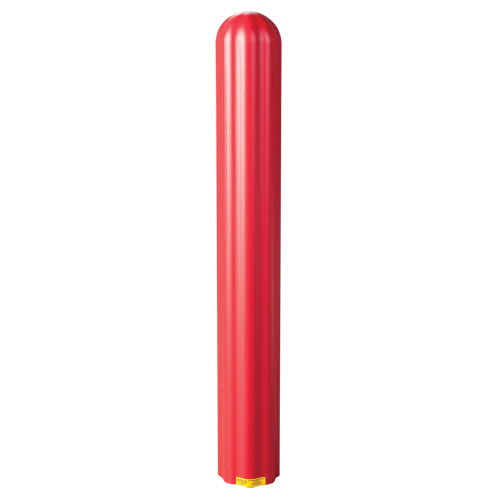 Ribbed Bollard Cover, 6" Dia. x 56" L, Red Toolneeds Inc.