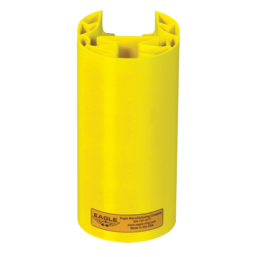 Butoir en poly pour rayonnage, 5" la x 6" lo x 8" h, Jaune Toolneeds Inc.