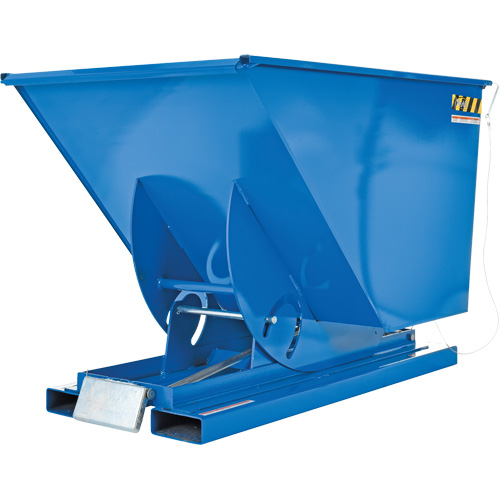 Conteneur autobasculeur, Acier, 1 vg³, Bleu Toolneeds Inc.