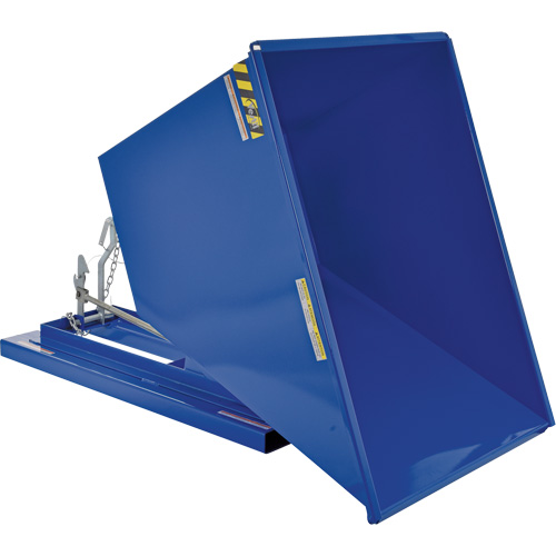 Conteneur autobasculeur, Acier, 1 vg³, Bleu Toolneeds Inc.