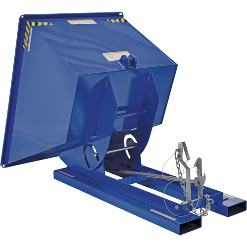Conteneur autobasculeur, Acier, 1 vg³, Bleu Toolneeds Inc.
