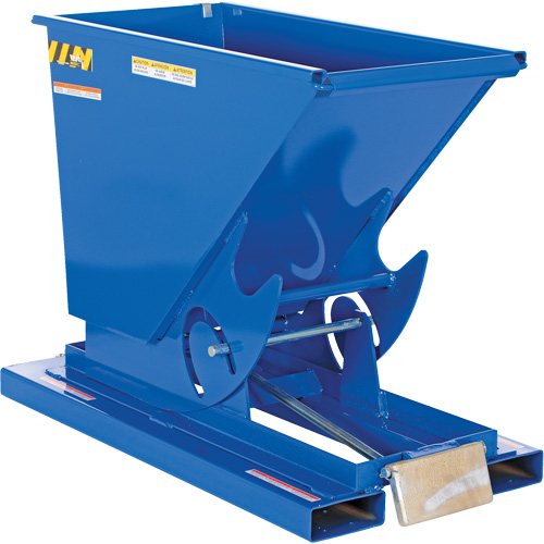 Self-Dumping Hopper, Steel, 1/3 cu.yd., Blue Toolneeds Inc.
