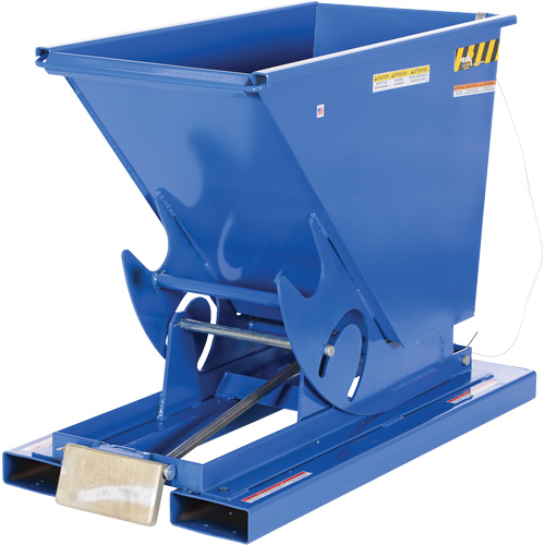 Self-Dumping Hopper, Steel, 1/3 cu.yd., Blue Toolneeds Inc.