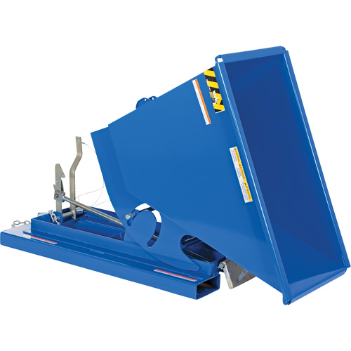 Self-Dumping Hopper, Steel, 1/3 cu.yd., Blue Toolneeds Inc.