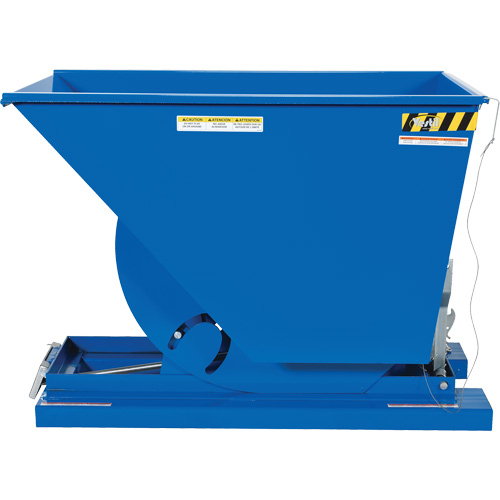 Self-Dumping Hopper, Steel, 3/4 cu.yd., Blue Toolneeds Inc.