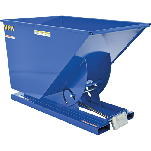 Self-Dumping Hopper, Steel, 1 cu.yd., Blue Toolneeds Inc.