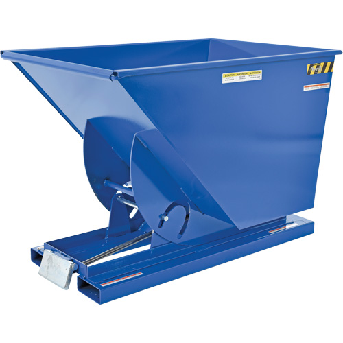 Self-Dumping Hopper, Steel, 1 cu.yd., Blue Toolneeds Inc.